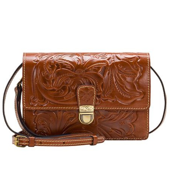 Patricia Nash Handbags - Patricia Nash Tooled Lanza Crossbody Leather Bag